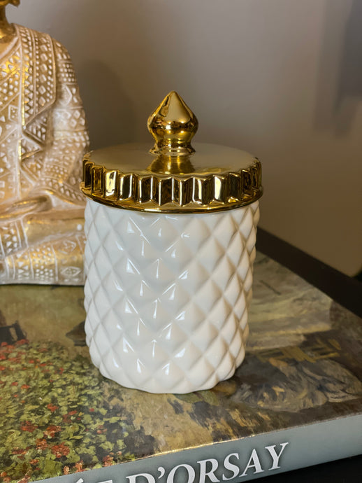 Bombonera White/Gold - Marycielo Mendoza Design