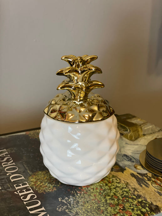 Bombonera Piña White/Gold - Marycielo Mendoza Design