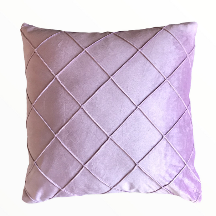Funda de Cojín Velvet Color Morado Claro - Marycielo Mendoza Design